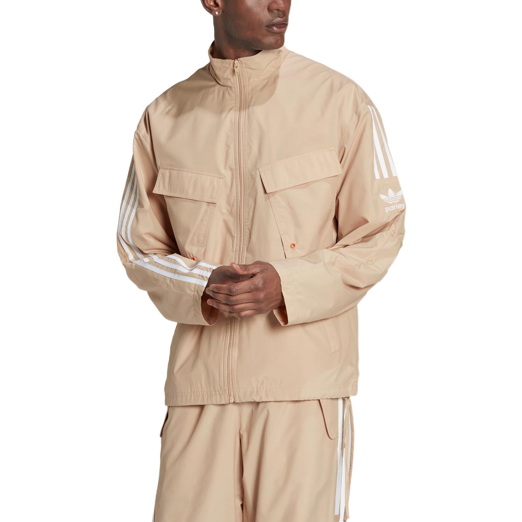 adidas Adicolor Parley Track Jacket Asia Sizing 'Magic Beige' HL9397