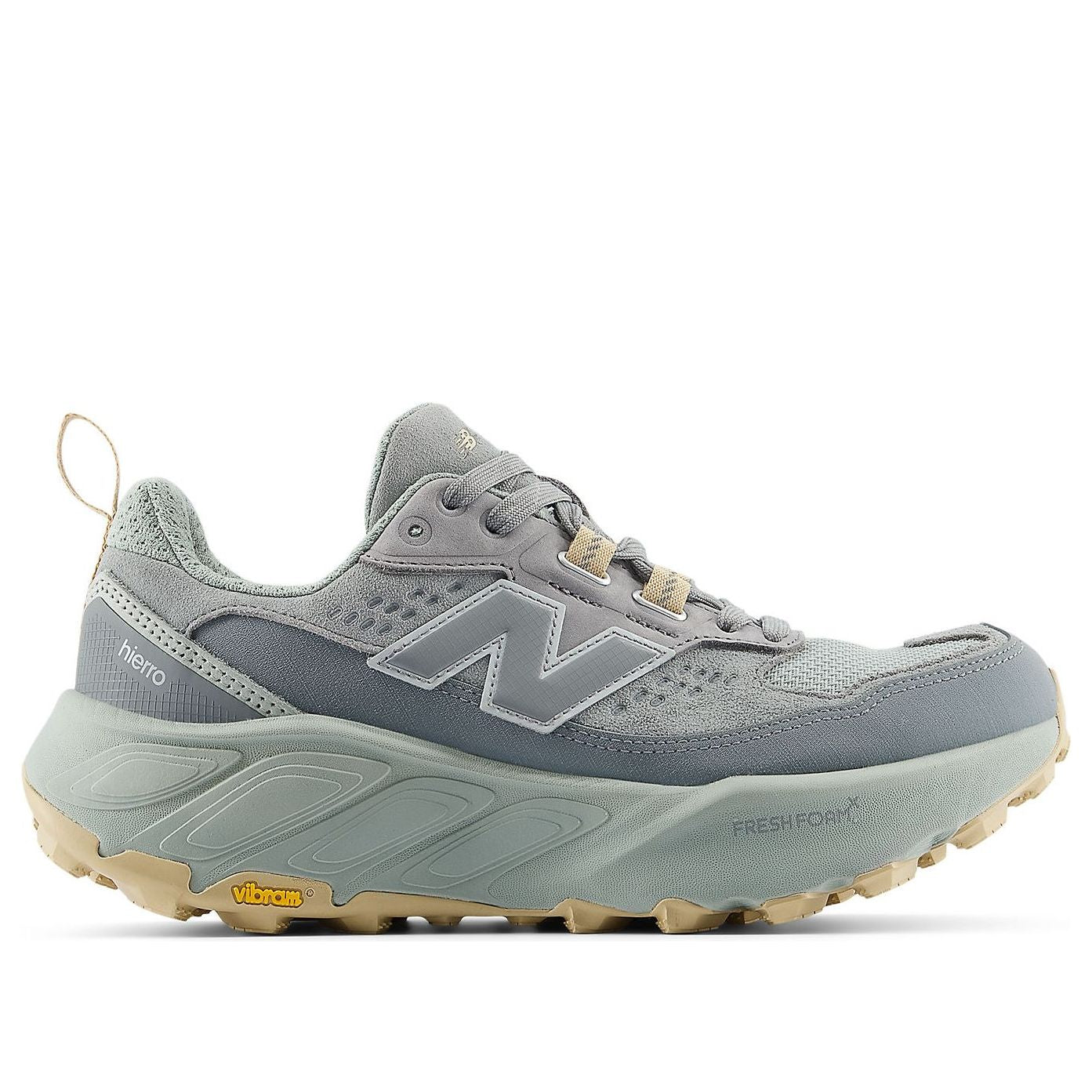 (WMNS) New Balance Fresh Foam X Hierro v8 'Concrete Flat White Deep Olive' WHIET6QZ