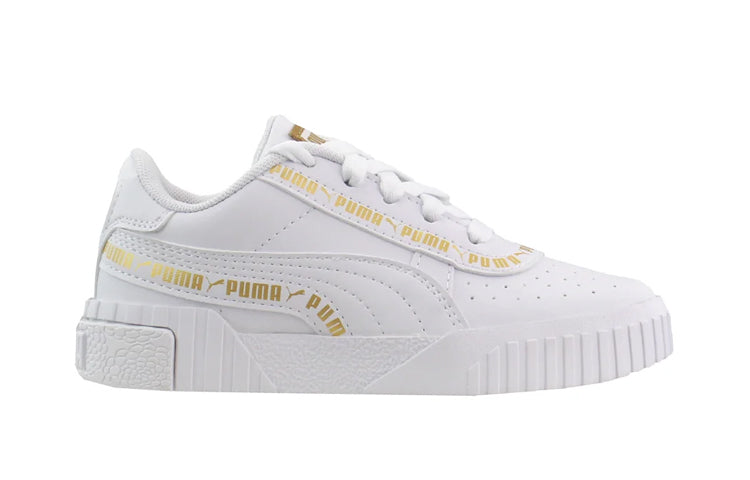 (PS) PUMA Cali Taping Sneakers White/Gold 373664-01