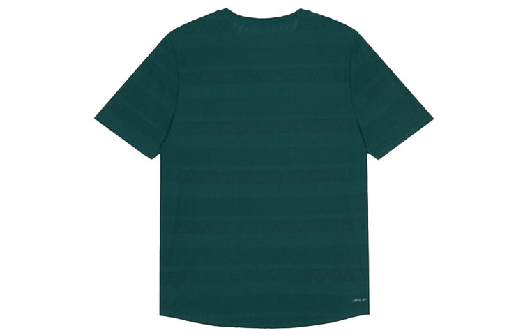 New Balance Men's New Balance Logo Printing Round Neck Pullover Sports Short Sleeve Green AMT13277-MTL