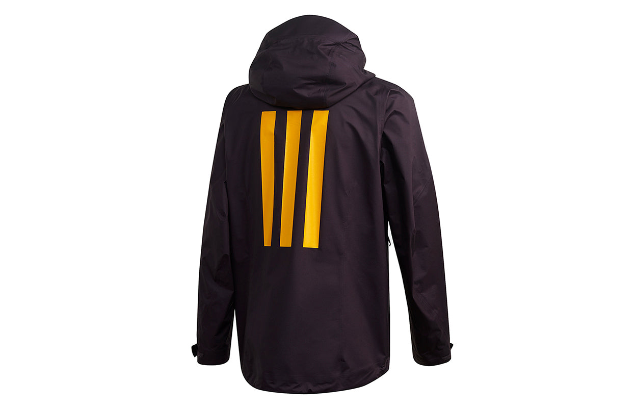 adidas terrex Gore-tex Solid Color Casual Sports hooded Outdoor Interchange Jacket Purple GH1557
