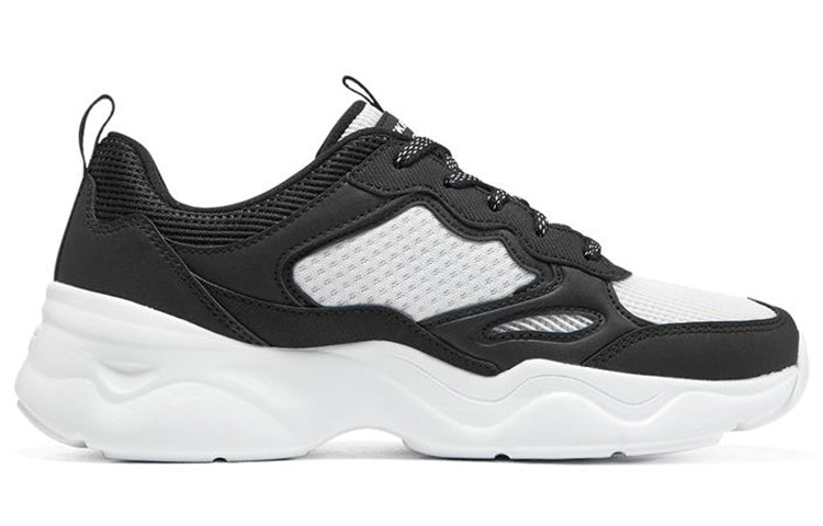 (WMNS) Skechers D'lites Airy 3.0 'White Black' 896073-BKW