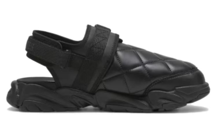 PUMA x PLEASURES TS-01 Quilt Sandals 'Black' 396202-01