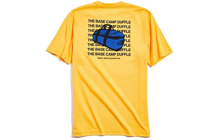 THE NORTH FACE Back Printing Short Sleeve Couple Style Yellow NF0A3X9870M