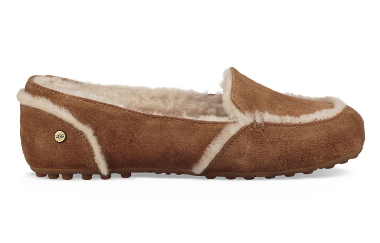 (WMNS) UGG California Loafer Hailey loafer Slippers Brown 1020029-CHE