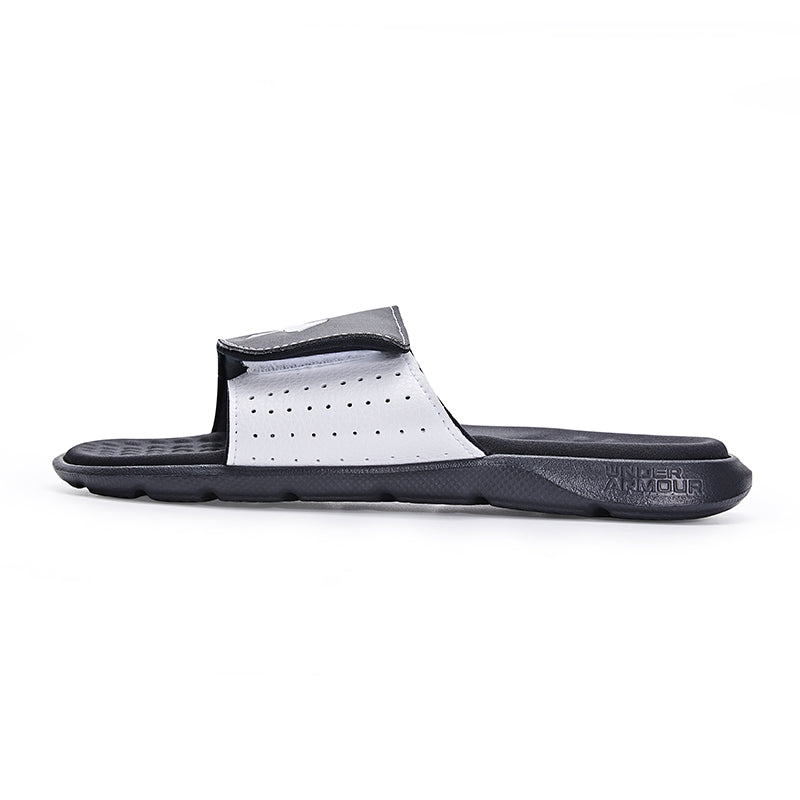 (GS) Under Armour Ignite Pro Slides 'White and Black' 3026036