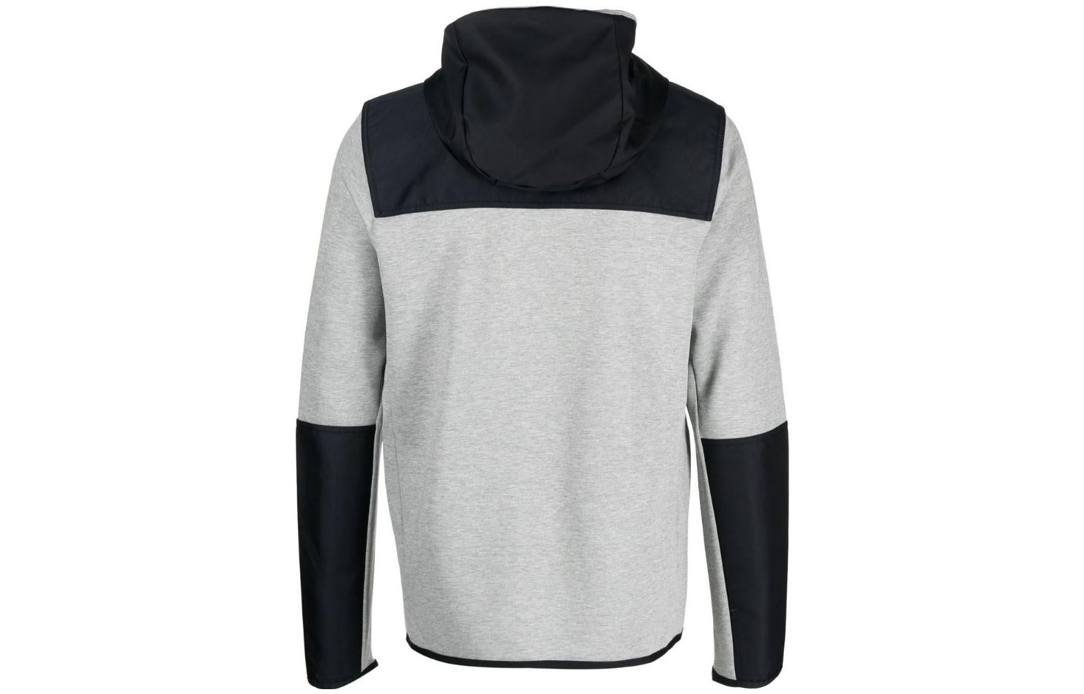 Men's Nike Splicing Zipper Logo Printing Hooded Jacket Colorblock DR6165-063