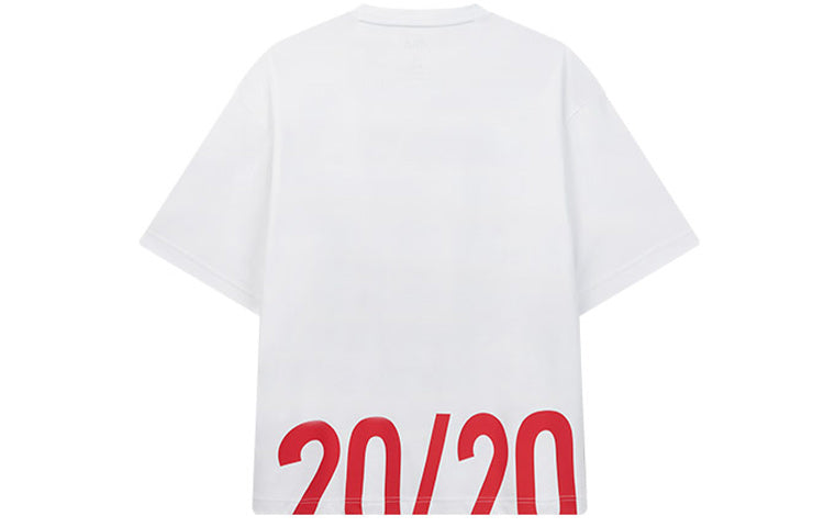 Men's FILA x MIHARA YASUHIRO/ Mihara Yasuhiro Loose Short Sleeve White T-Shirt F71M038115F-WT