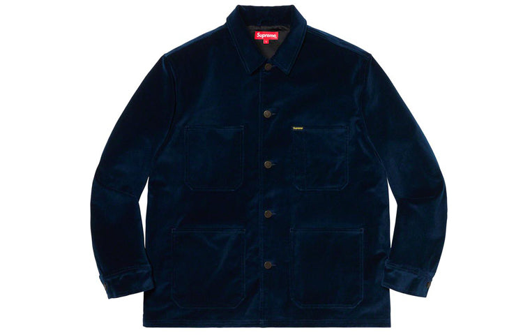Supreme SS20 Week 1 Velvet Chore Coat 'Black' SUP-SS20-218
