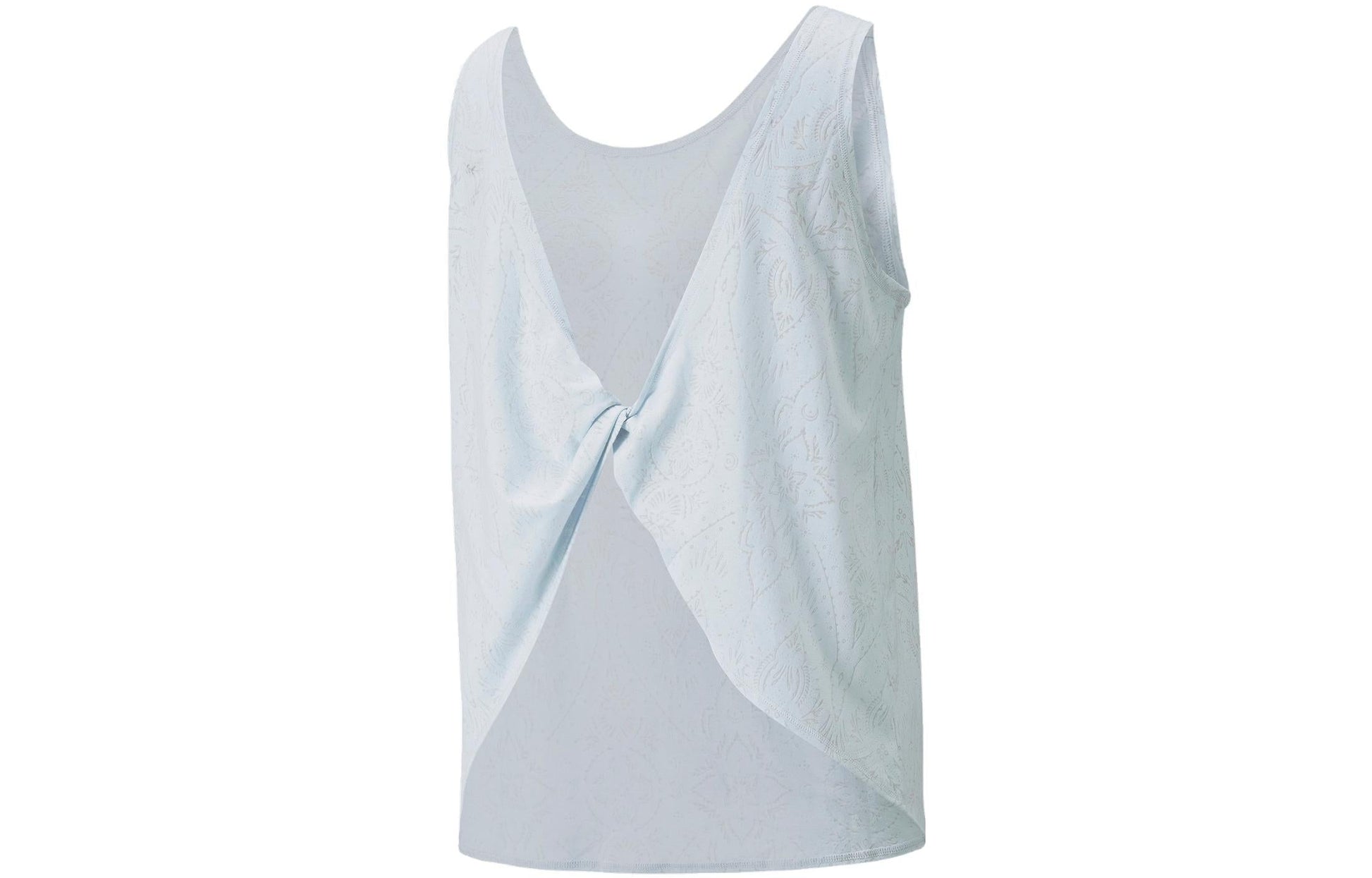 (WMNS) PUMA Studio Burn Out Twist Training Tank Top 'Grey' 521588-21