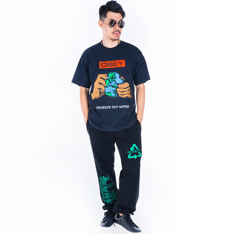 Off-White Embroidered Arrow Printing Long Pants Loose Fit Black OMCH020S20E300131044