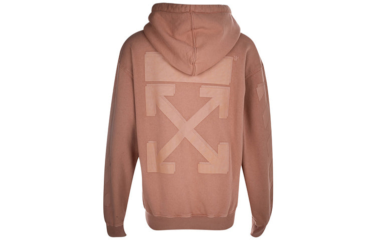 (WMNS) Off-White Hooded Cotton Slim Fit Pink Hoodie OWBB032E19F300960303