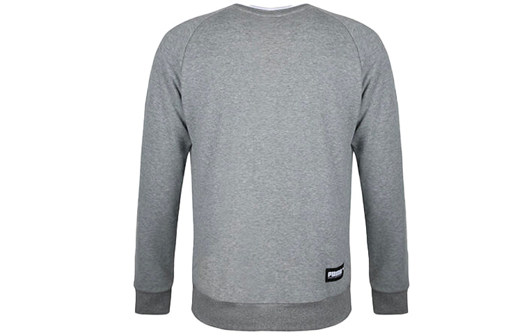 PUMA Casual Sports Breathable Alphabet Round Neck Pullover Gray 844126-03