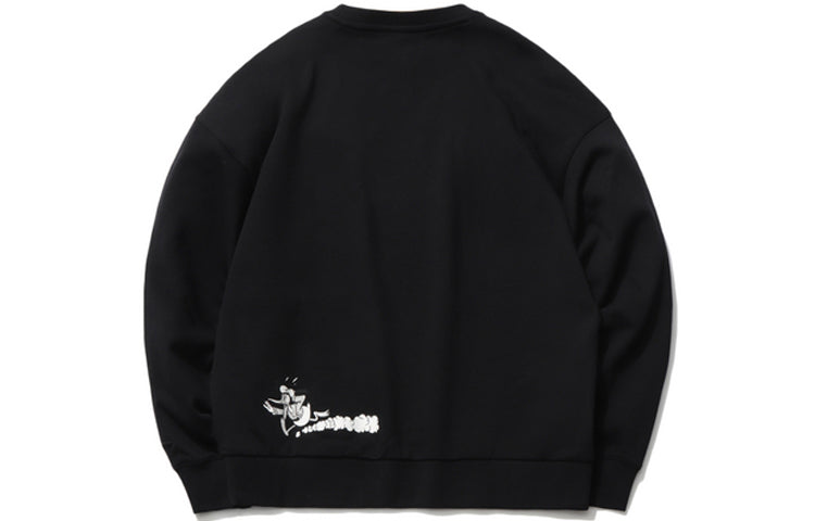(WMNS) Li-Ning x Disney Crossover Sports Printing Hoodie 'Black White' AWDR380-1