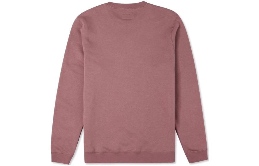 Converse Go-To Embroidered Star Chevron Brushed Back Fleece Crew Sweatshirt Asia Sizing 'Maroon' 10024510-A05