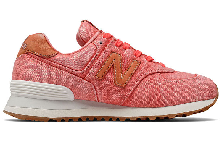 (WMNS) New Balance 574 Stone Wash 'Orange White' WL574WTR