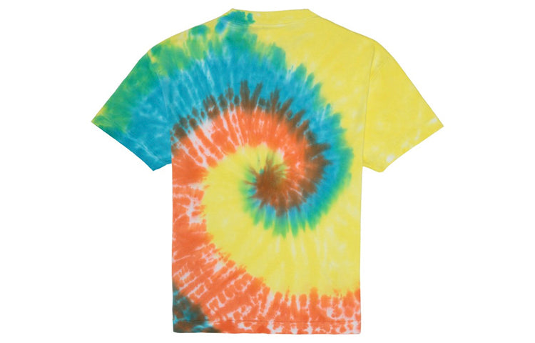 Men's PALM ANGELS Tie Dye New Basic Tee Short Sleeve Multicolor PMAA001R204130060188