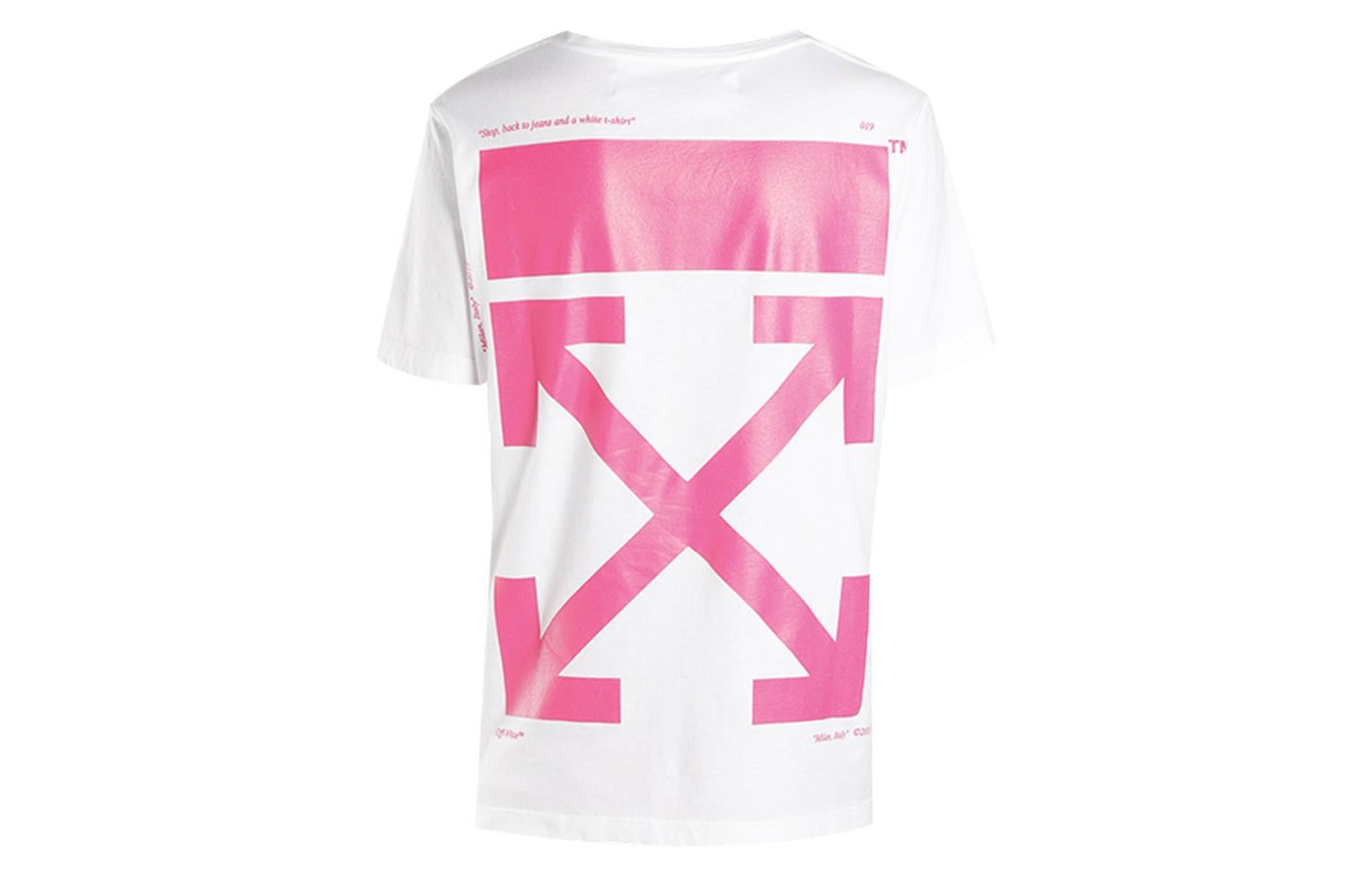 Off-White SS19 Bart Embroidery Back Arrows Short Sleeve OMAA027S191850040188