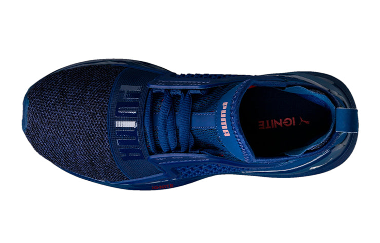 PUMA Ignite Limitless Knit K Running Shoes Blue 190064-01