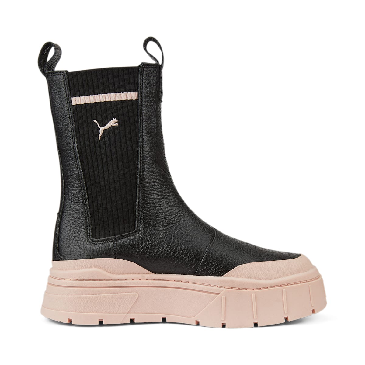 (WMNS) PUMA Mayze Stack Chelsea Boots 'Black Rose Quartz' 386742-03