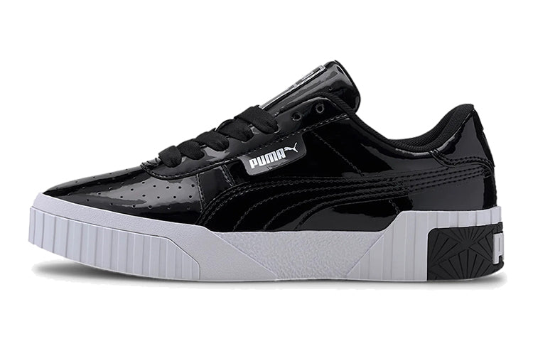 (GS) PUMA Cali Patent Casual Board Shoes Black/White 372528-02
