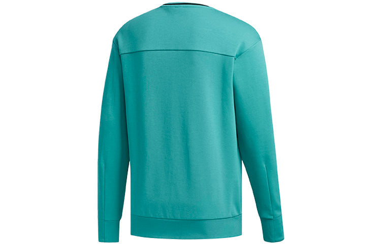 adidas Printed Sports Crew Neck Pullover Men's Green FM9354