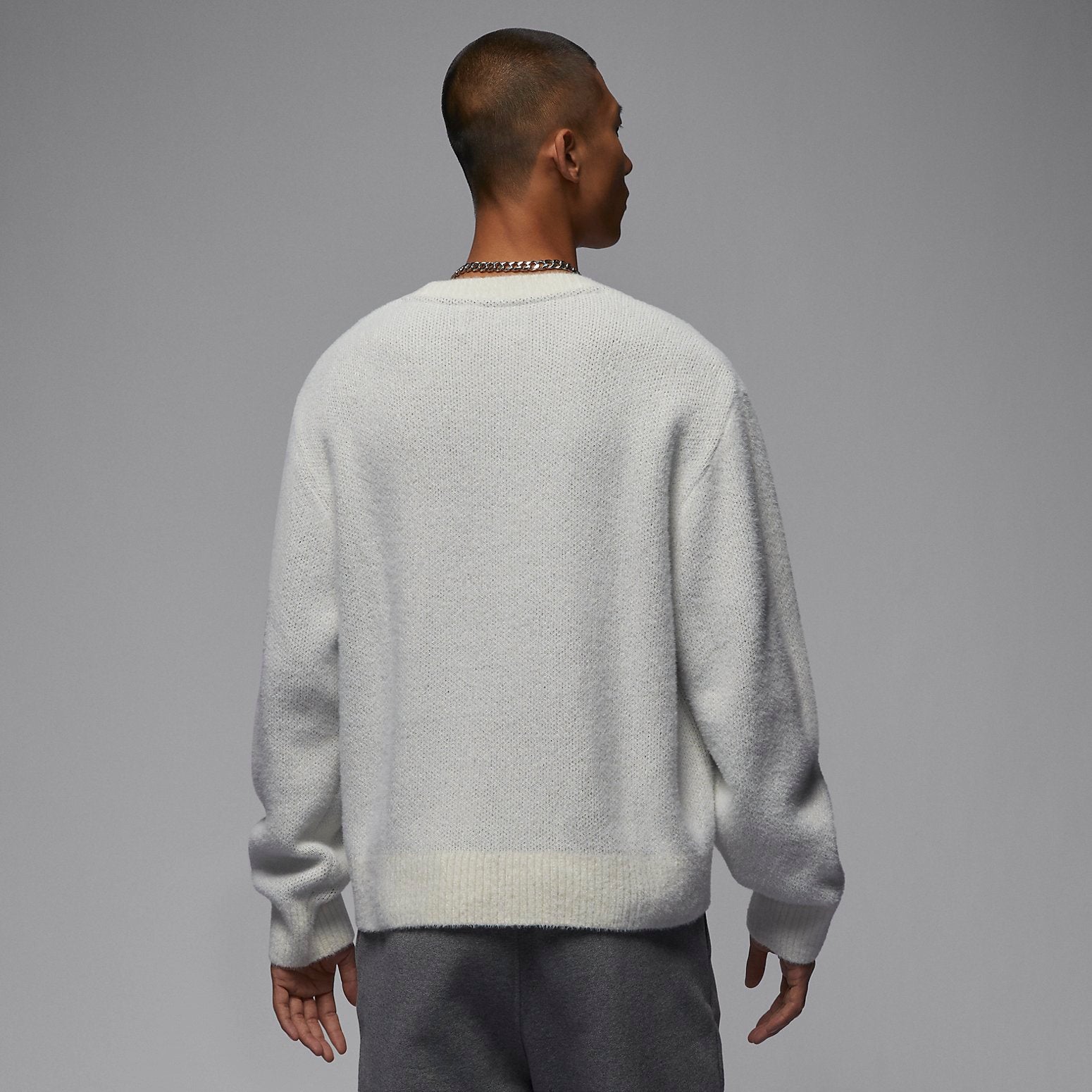 Air Jordan Flight Heritage Crop Sweater 'Grey' FD7390-133