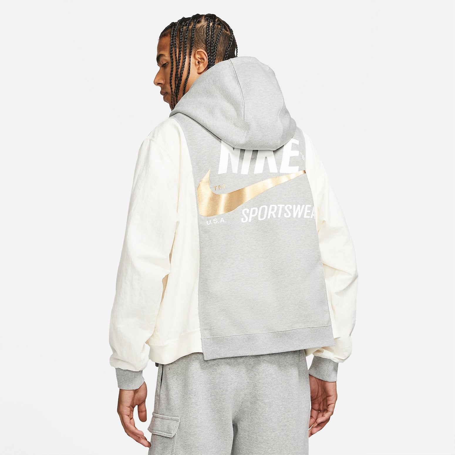 Nike Sportswear Hoodie 'Grey Beige' DD5700-063