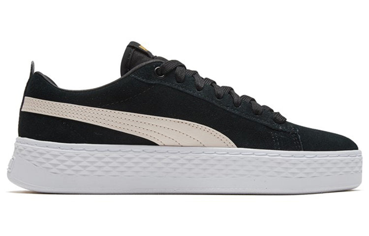 (WMNS) PUMA Smash Platform SD Black/Pink 366488-13