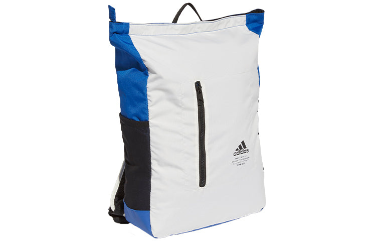 adidas Classic Top-Zip Backpack 'White Blue' FT8756