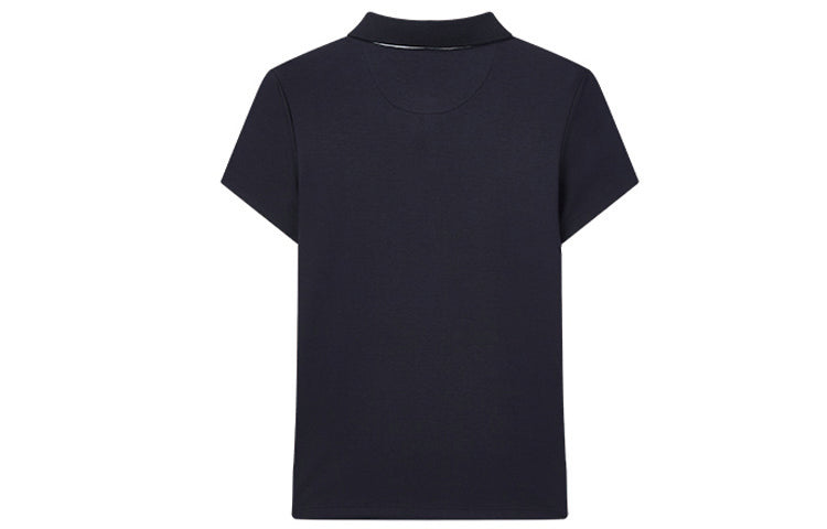 (WMNS) FILA Logo Printing Cotton Sports Short Sleeve Polo Shirt Blue F51W011104F-NV