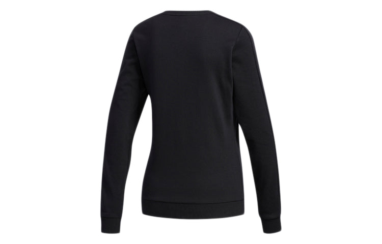 (WMNS) adidas neo Casual Round Neck Pullover Black EI4684