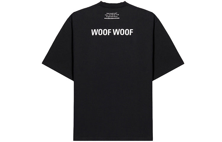 Balenciaga SS21 I Love Dogs Tee Black 641532TJVH11000