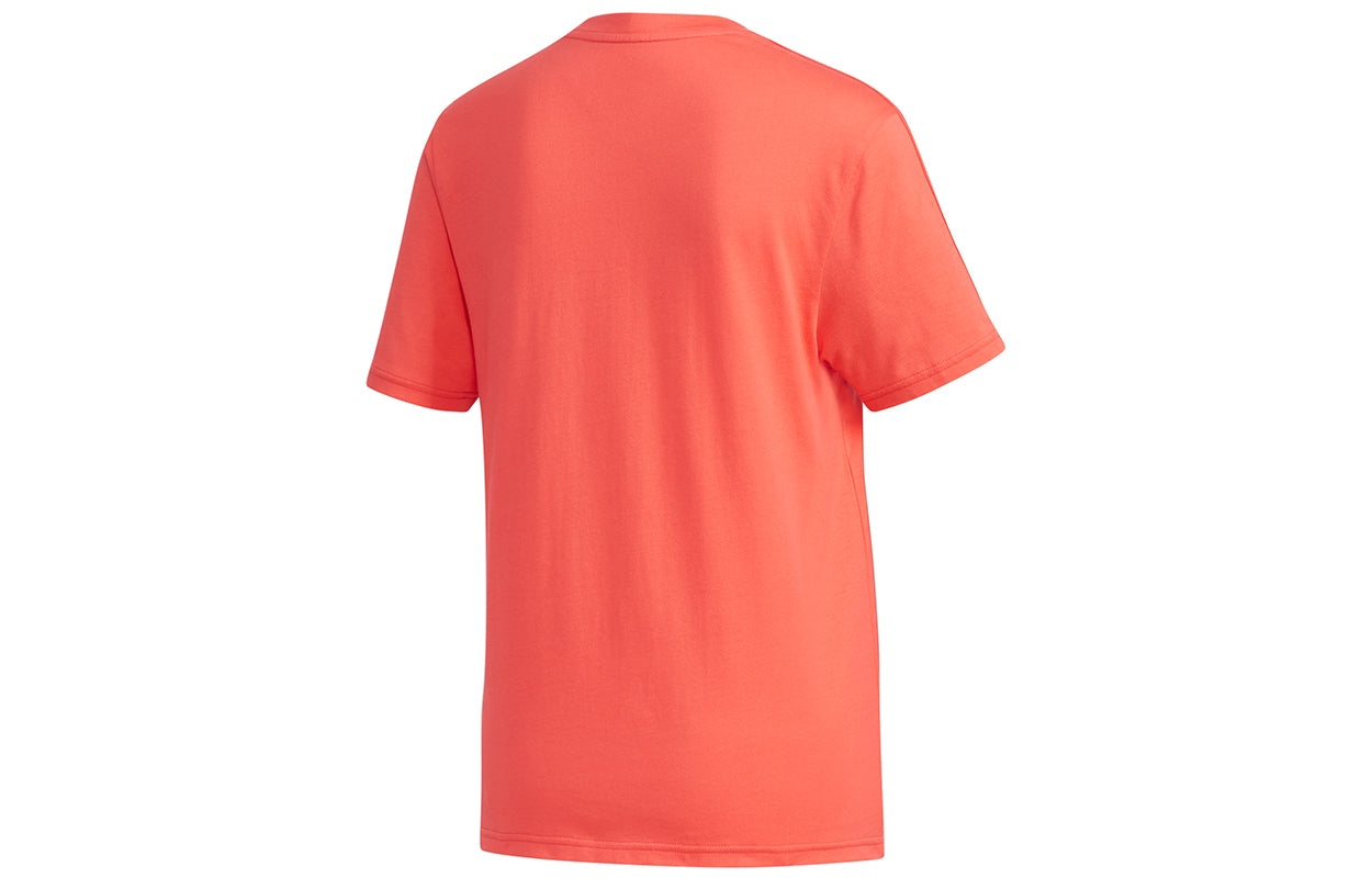 (WMNS) adidas neo Tee Envlp T Casual Sports Cartoon Alphabet Printing Short Sleeve Red FN0915
