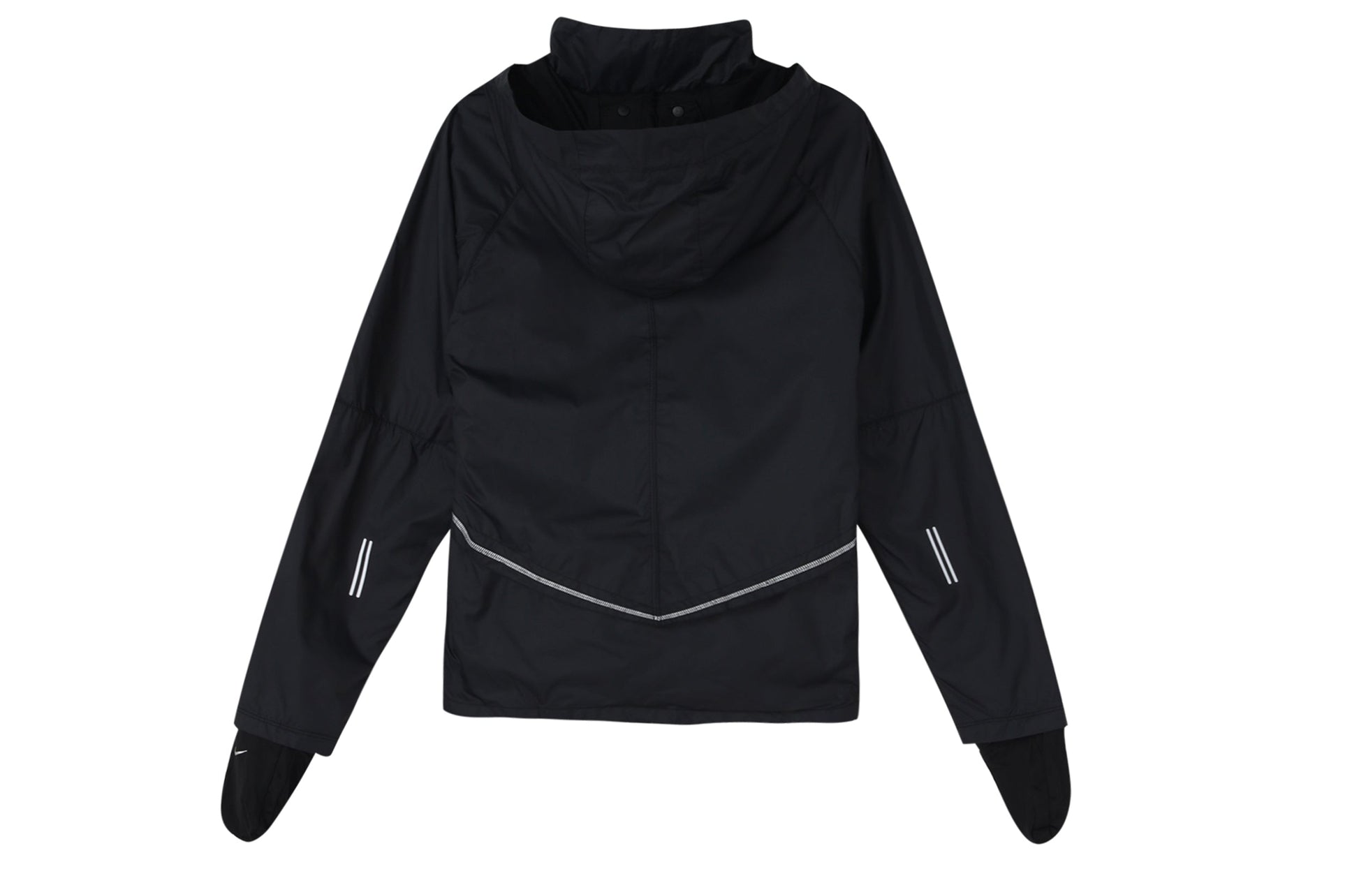 (WMNS) Nike Shield Running Breathable Windproof Sports Black Jacket CU3386-010