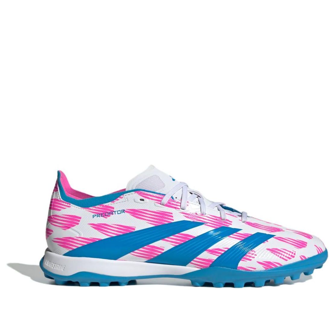 adidas Predator League Turf 'Cloud White Solar Blue Solar Pink' IF6379