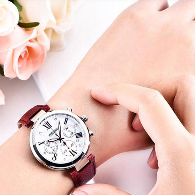 SEIKO Lukia Series Quartz Red/White SRW785P1