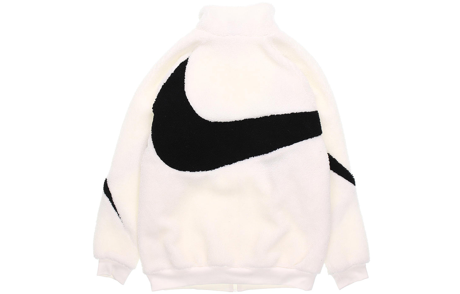 Nike Sportswear Logo polar fleece Stand Collar Jacket White DH2474-110
