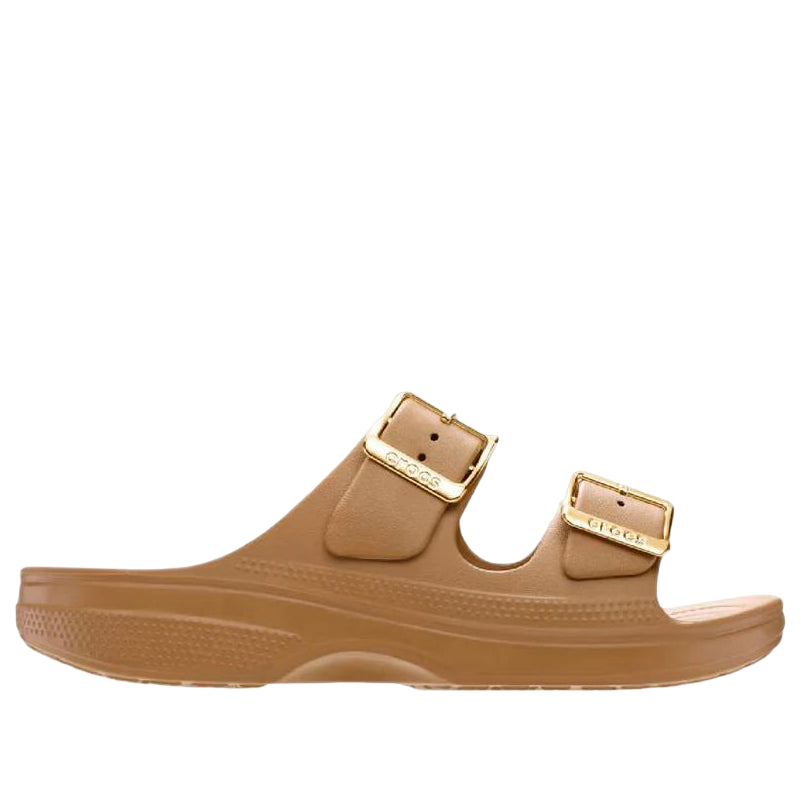 (WMNS) Crocs Metallic Buckle Saturday Sandal 'Sepia' 213316-2EY