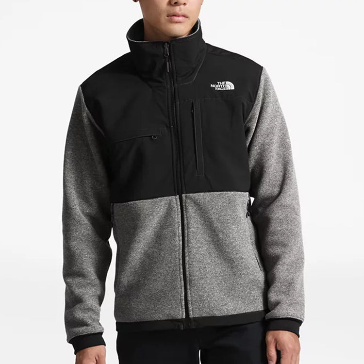 THE NORTH FACE Denali Jacket Fleece Colorblock Couple Style Black Gray NA71831-4