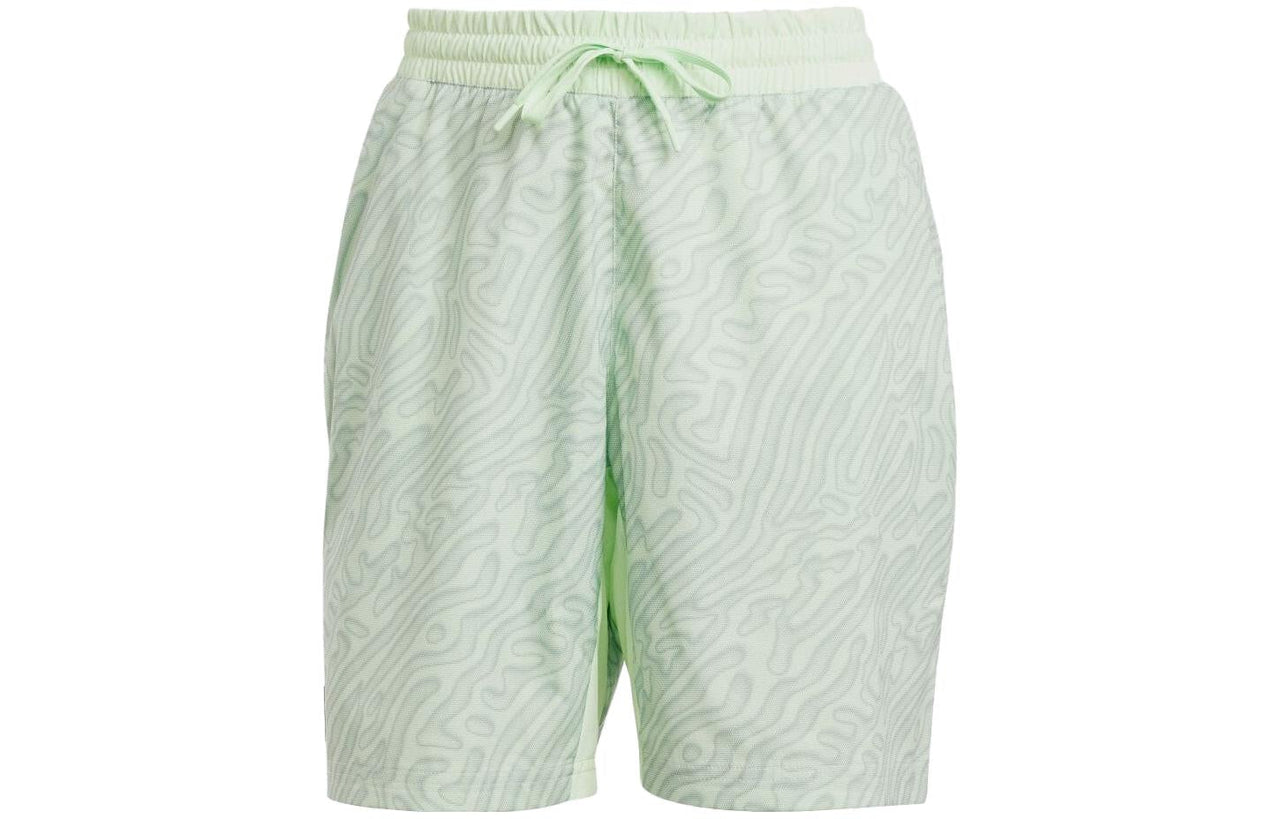 adidas Tennis HEAT.RDY Pro Printed Ergo 7-Inch Shorts Asia Sizing 'Green' IP1934
