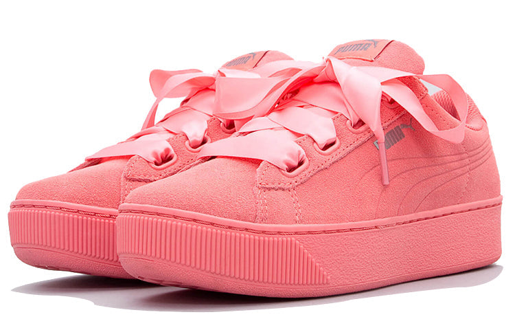 (WMNS) PUMA Vikky Platform Ribbon Pink 366418-03