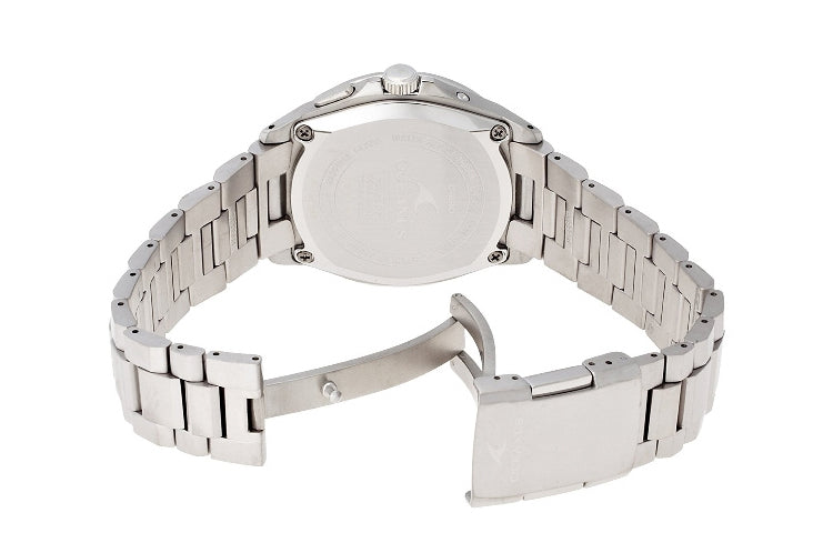 CASIO Stainless Steel Strap Mens White Analog OCW-S100-7AQ