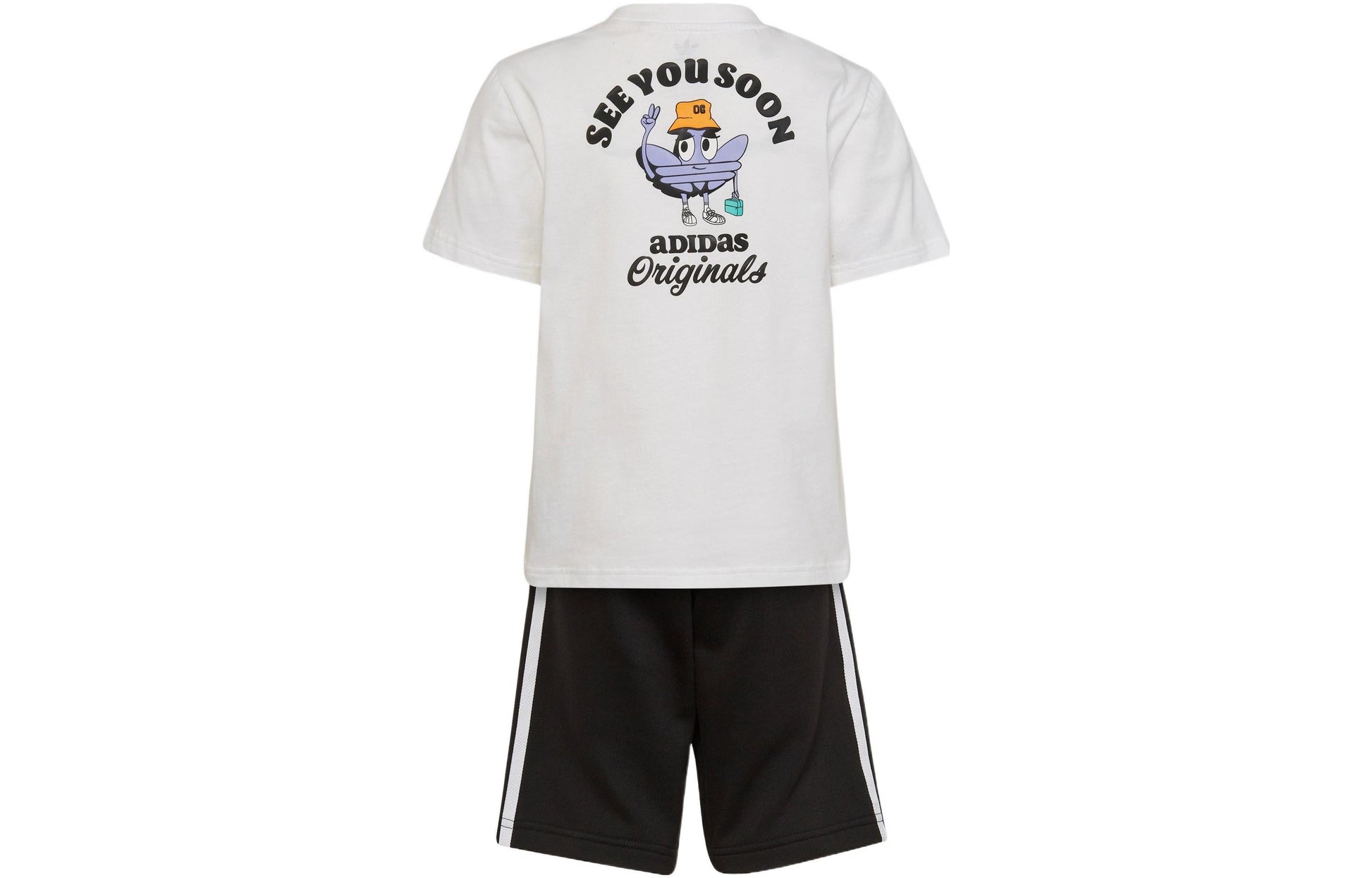 (PS) adidas originals Logo Sport Set 'White Black' HL9343