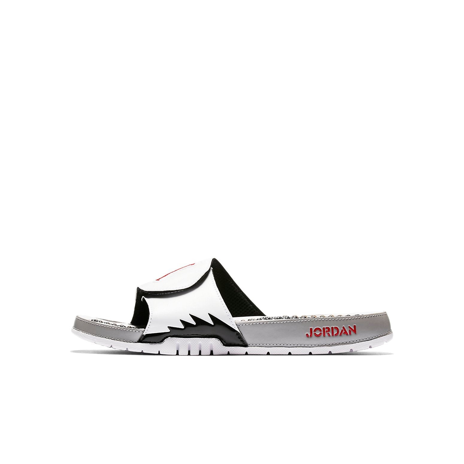 Air Jordan Hydro 5 Slide 'White Red Silver' 555501-112
