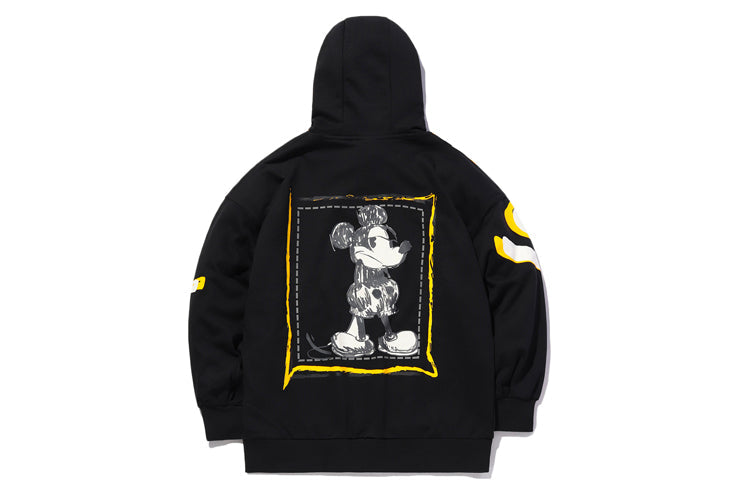 (WMNS) Li-Ning x Disney Mickey Crossover Loose Pullover 'Black White' AWDQ398-2