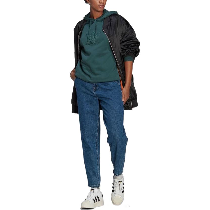 (WMNS) adidas Adicolor Trefoil Hoodies 'Green' II6090