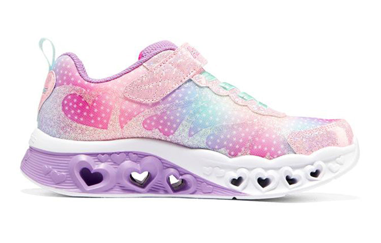 (GS) Skechers Flutter Heart Lights 'Pink Multi' 302315L-PKMT