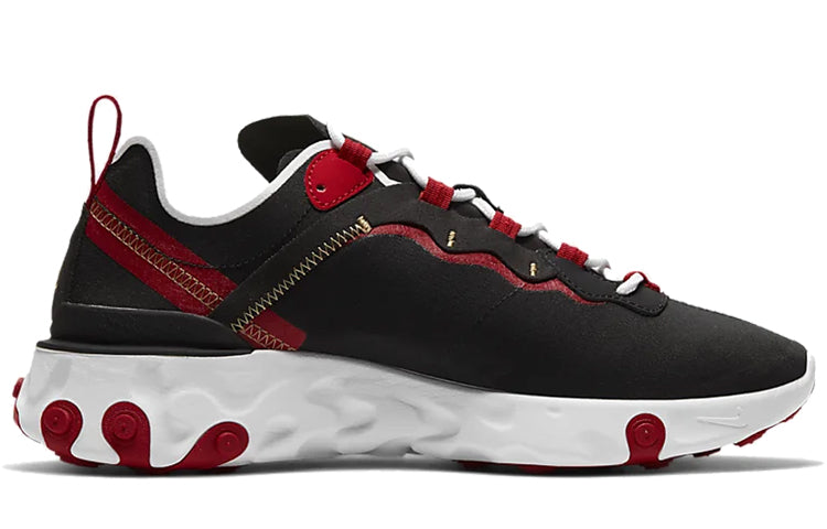 (WMNS) Nike React Element 55 'Black Gym Red' BQ2728-009