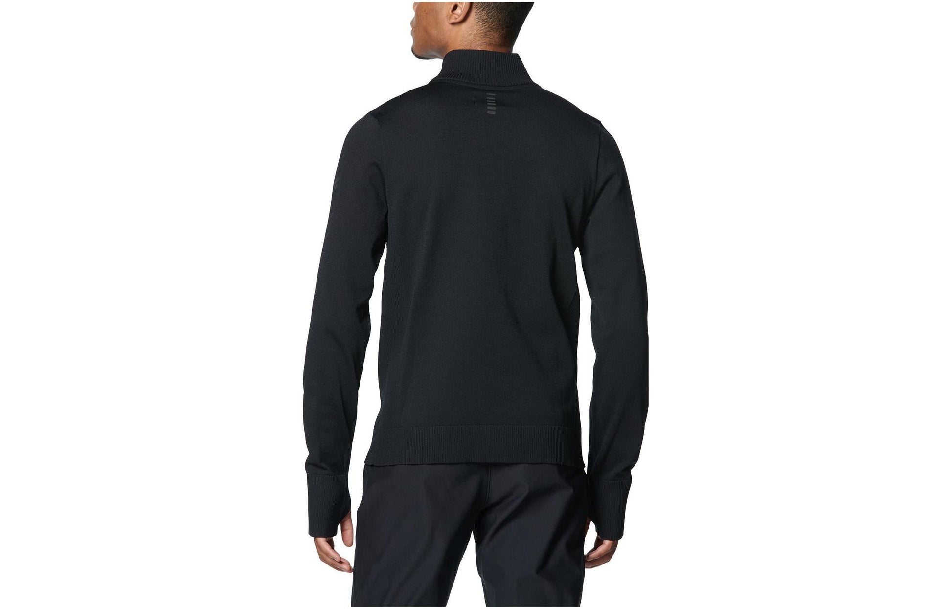 Under Armour IntelliKnit Run 1/2 Zip Shirt 'Black' 1378170-001